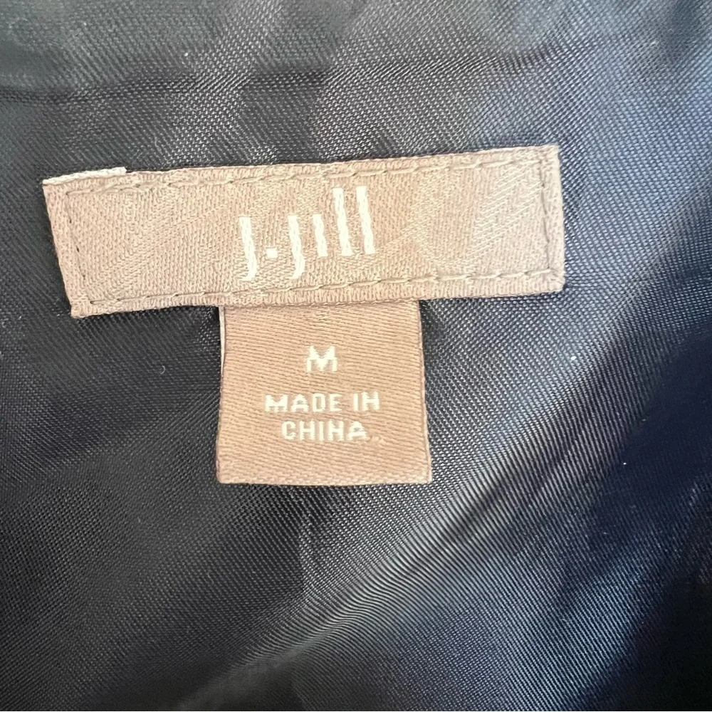 J. Jill Blazer‎ Women’s Medium Jacket Tweed Speckled Button Up 3/4 Sleeves Lined